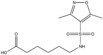 6-[(3,5-dimethyl-1,2-oxazole-4-)sulfonamido]hexanoic acid