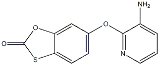 6-[(3-aminopyridin-2-yl)oxy]-2H-1,3-benzoxathiol-2-one,,结构式