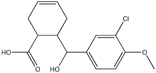  6-[(3-chloro-4-methoxyphenyl)(hydroxy)methyl]cyclohex-3-ene-1-carboxylic acid