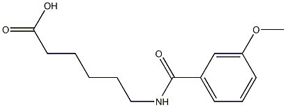 6-[(3-methoxybenzoyl)amino]hexanoic acid Structure