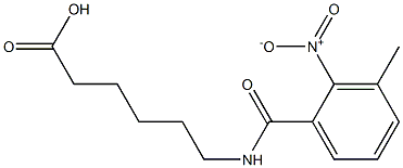6-[(3-methyl-2-nitrophenyl)formamido]hexanoic acid,,结构式