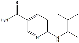 6-[(3-methylbutan-2-yl)amino]pyridine-3-carbothioamide,,结构式