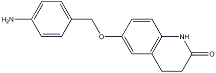 6-[(4-aminobenzyl)oxy]-3,4-dihydroquinolin-2(1H)-one Struktur