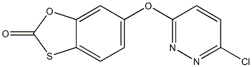 6-[(6-chloropyridazin-3-yl)oxy]-2H-1,3-benzoxathiol-2-one Structure