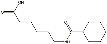 6-[(cyclohexylcarbonyl)amino]hexanoic acid,,结构式