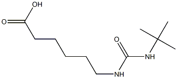 6-[(tert-butylcarbamoyl)amino]hexanoic acid Structure