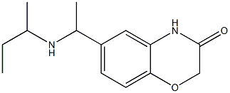 6-[1-(butan-2-ylamino)ethyl]-3,4-dihydro-2H-1,4-benzoxazin-3-one Structure