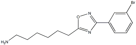  6-[3-(3-bromophenyl)-1,2,4-oxadiazol-5-yl]hexan-1-amine