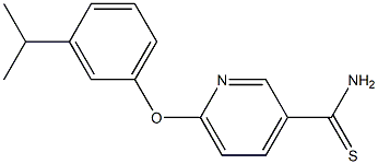 6-[3-(propan-2-yl)phenoxy]pyridine-3-carbothioamide