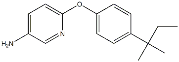 6-[4-(2-methylbutan-2-yl)phenoxy]pyridin-3-amine,,结构式
