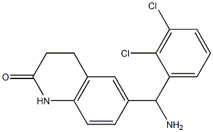 6-[amino(2,3-dichlorophenyl)methyl]-1,2,3,4-tetrahydroquinolin-2-one Structure