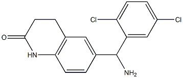 6-[amino(2,5-dichlorophenyl)methyl]-1,2,3,4-tetrahydroquinolin-2-one Structure