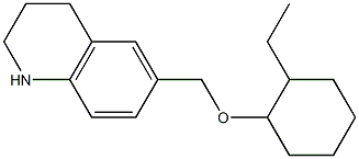 6-{[(2-ethylcyclohexyl)oxy]methyl}-1,2,3,4-tetrahydroquinoline Structure