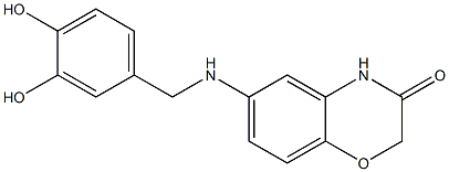 6-{[(3,4-dihydroxyphenyl)methyl]amino}-3,4-dihydro-2H-1,4-benzoxazin-3-one