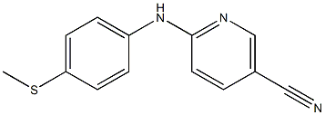 6-{[4-(methylthio)phenyl]amino}nicotinonitrile Struktur
