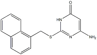 6-amino-2-[(naphthalen-1-ylmethyl)sulfanyl]-3,4-dihydropyrimidin-4-one