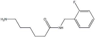 6-amino-N-(2-fluorobenzyl)hexanamide 结构式