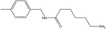 6-amino-N-(4-methylbenzyl)hexanamide,,结构式