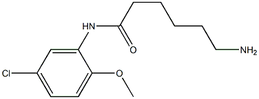 6-amino-N-(5-chloro-2-methoxyphenyl)hexanamide,,结构式