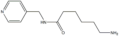 6-amino-N-(pyridin-4-ylmethyl)hexanamide 结构式