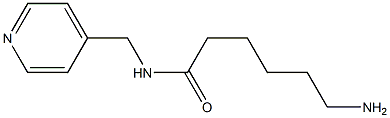 6-amino-N-(pyridin-4-ylmethyl)hexanamide Struktur