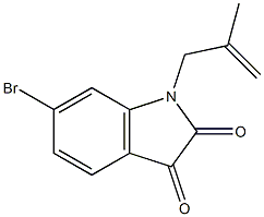 6-bromo-1-(2-methylprop-2-en-1-yl)-2,3-dihydro-1H-indole-2,3-dione|