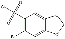 6-bromo-1,3-benzodioxole-5-sulfonyl chloride 化学構造式