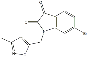 6-bromo-1-[(3-methyl-1,2-oxazol-5-yl)methyl]-2,3-dihydro-1H-indole-2,3-dione