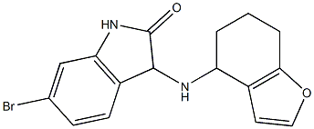 6-bromo-3-(4,5,6,7-tetrahydro-1-benzofuran-4-ylamino)-2,3-dihydro-1H-indol-2-one