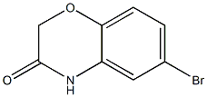 6-bromo-3,4-dihydro-2H-1,4-benzoxazin-3-one,,结构式