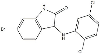 6-bromo-3-[(2,5-dichlorophenyl)amino]-2,3-dihydro-1H-indol-2-one Structure