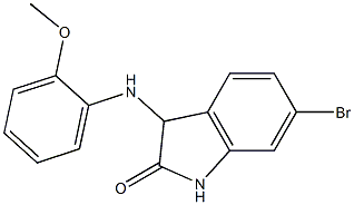 6-bromo-3-[(2-methoxyphenyl)amino]-2,3-dihydro-1H-indol-2-one Structure