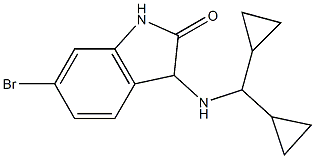 6-bromo-3-[(dicyclopropylmethyl)amino]-2,3-dihydro-1H-indol-2-one|