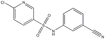 6-chloro-N-(3-cyanophenyl)pyridine-3-sulfonamide