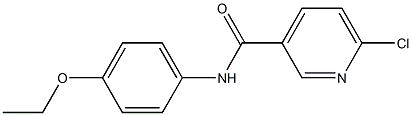 6-chloro-N-(4-ethoxyphenyl)pyridine-3-carboxamide Structure