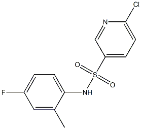 6-chloro-N-(4-fluoro-2-methylphenyl)pyridine-3-sulfonamide