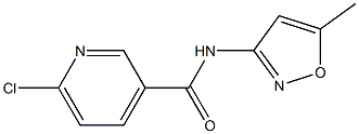 6-chloro-N-(5-methyl-1,2-oxazol-3-yl)pyridine-3-carboxamide Struktur