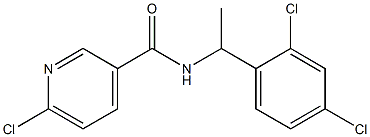 6-chloro-N-[1-(2,4-dichlorophenyl)ethyl]pyridine-3-carboxamide|