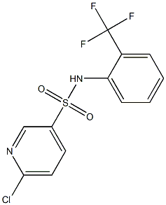 6-chloro-N-[2-(trifluoromethyl)phenyl]pyridine-3-sulfonamide