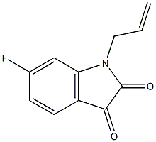 6-fluoro-1-(prop-2-en-1-yl)-2,3-dihydro-1H-indole-2,3-dione Structure