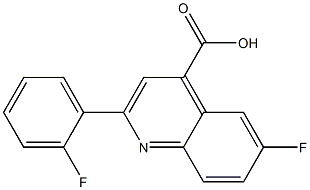 6-fluoro-2-(2-fluorophenyl)quinoline-4-carboxylic acid,,结构式