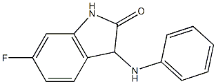 6-fluoro-3-(phenylamino)-2,3-dihydro-1H-indol-2-one,,结构式