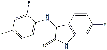  6-fluoro-3-[(2-fluoro-4-methylphenyl)amino]-2,3-dihydro-1H-indol-2-one