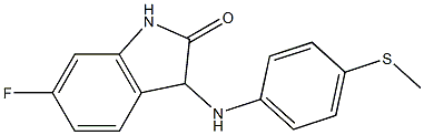 6-fluoro-3-{[4-(methylsulfanyl)phenyl]amino}-2,3-dihydro-1H-indol-2-one|