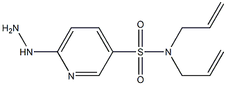 6-hydrazinyl-N,N-bis(prop-2-en-1-yl)pyridine-3-sulfonamide