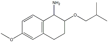 6-methoxy-2-(2-methylpropoxy)-1,2,3,4-tetrahydronaphthalen-1-amine Struktur