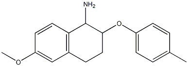 6-methoxy-2-(4-methylphenoxy)-1,2,3,4-tetrahydronaphthalen-1-amine Struktur