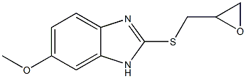 6-methoxy-2-[(oxiran-2-ylmethyl)sulfanyl]-1H-1,3-benzodiazole Structure