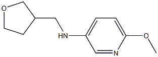 6-methoxy-N-(oxolan-3-ylmethyl)pyridin-3-amine Struktur