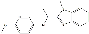 6-methoxy-N-[1-(1-methyl-1H-1,3-benzodiazol-2-yl)ethyl]pyridin-3-amine Structure